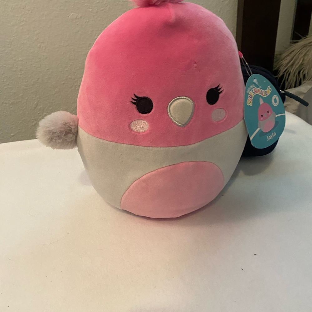 Squishmallows Pink and White Cockatoo "Jayla" Plush 8 inches